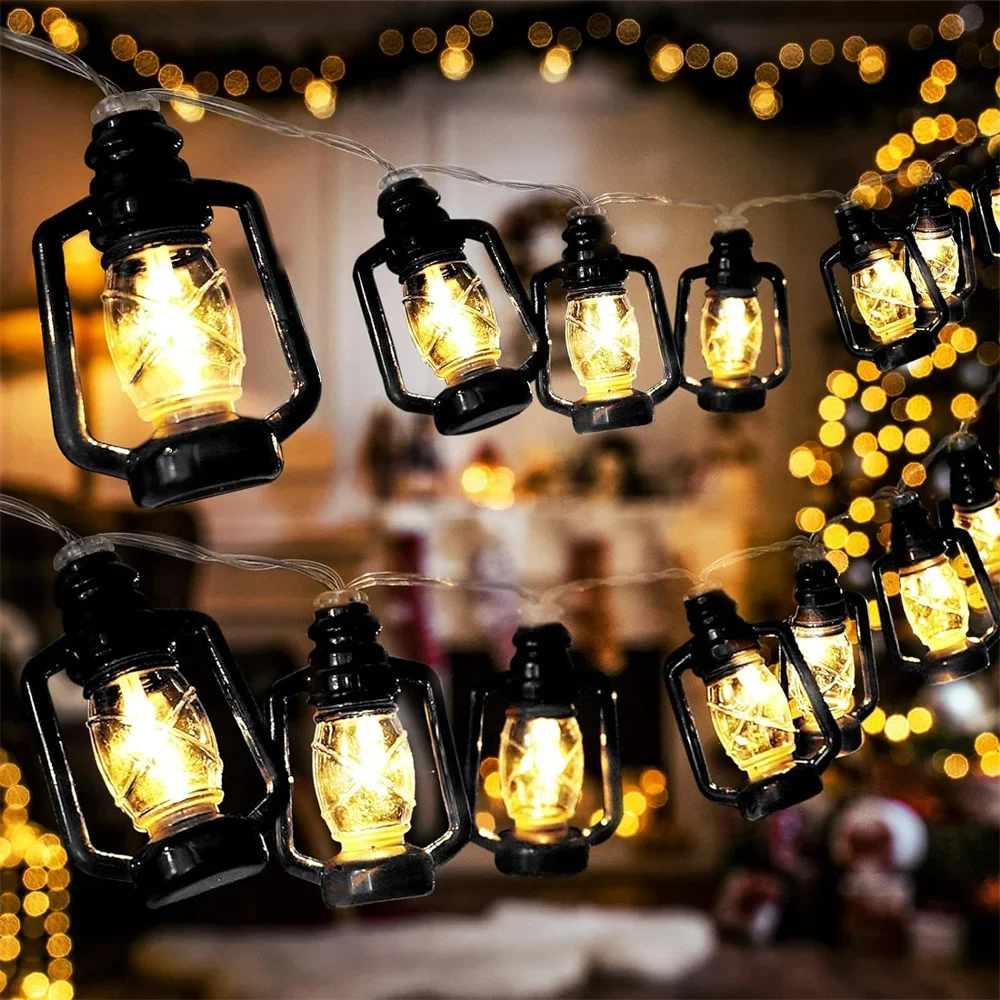 ヴィンテージ灯油ランプ LED ストリングライト電池式レトロ - Solar Fairy String のレビューと価格