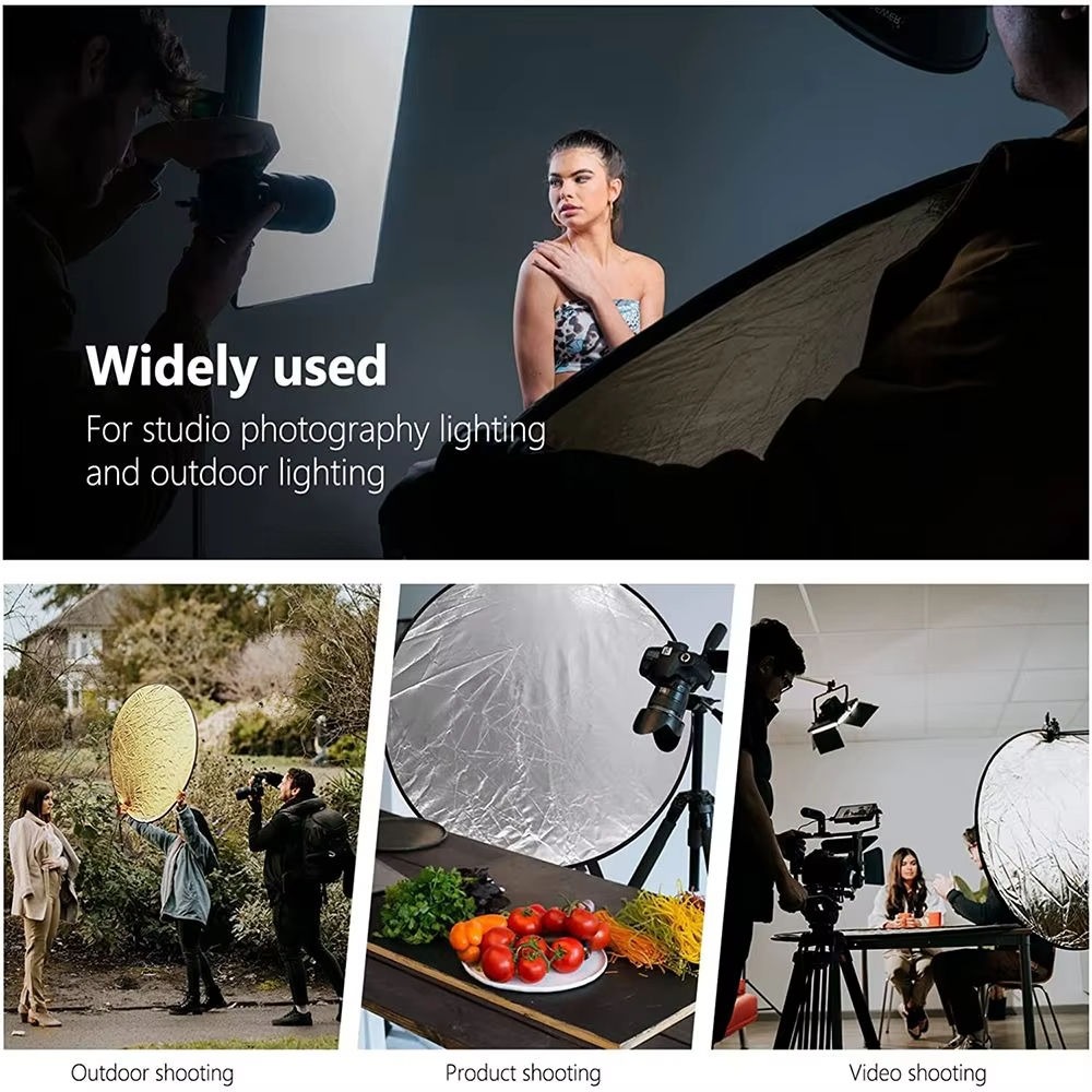ポータブル 5 in 1 折りたたみ式写真撮影用リフレクター - Outdoor Lighting For Photography のレビューと価格