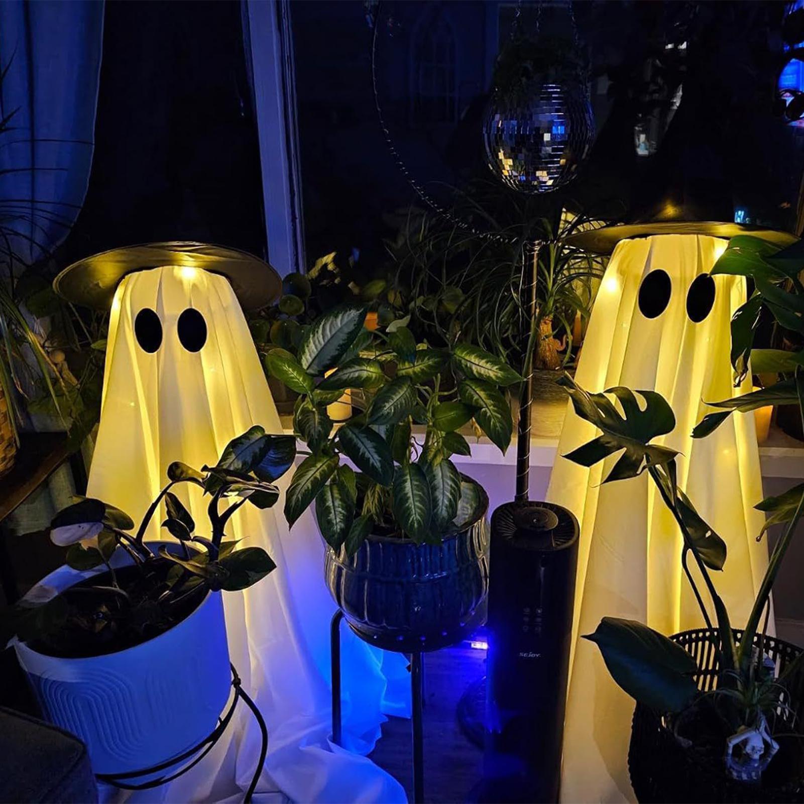 ゴーストライトアップ装飾屋外ホリデーオーナメント光るハロウィ - Outdoor Lighting Halloween のレビューと価格