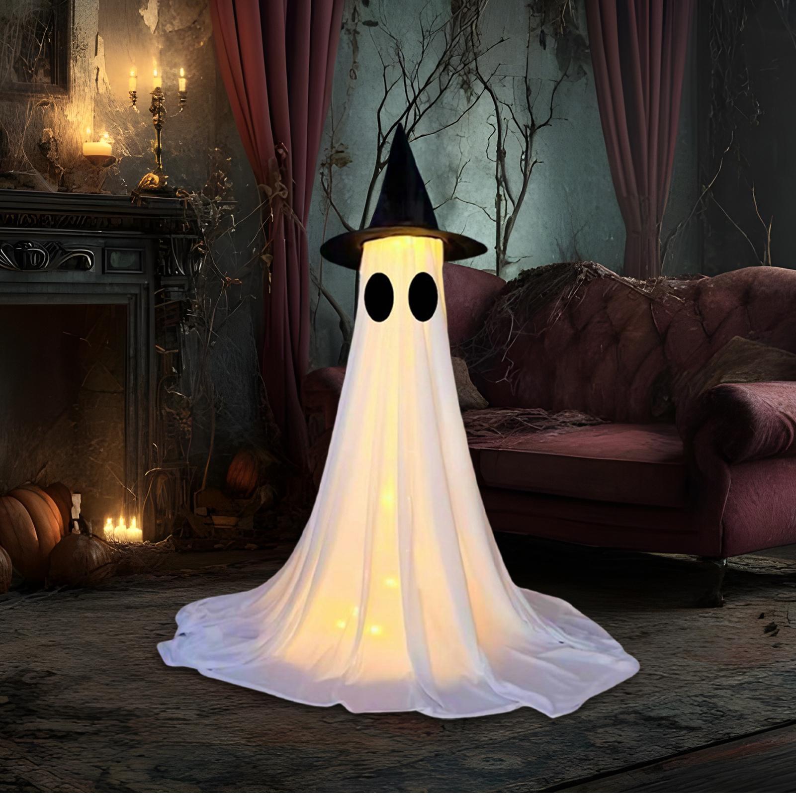 ゴーストライトアップ装飾屋外ホリデーオーナメント光るハロウィ - Outdoor Lighting Halloween のレビューと価格