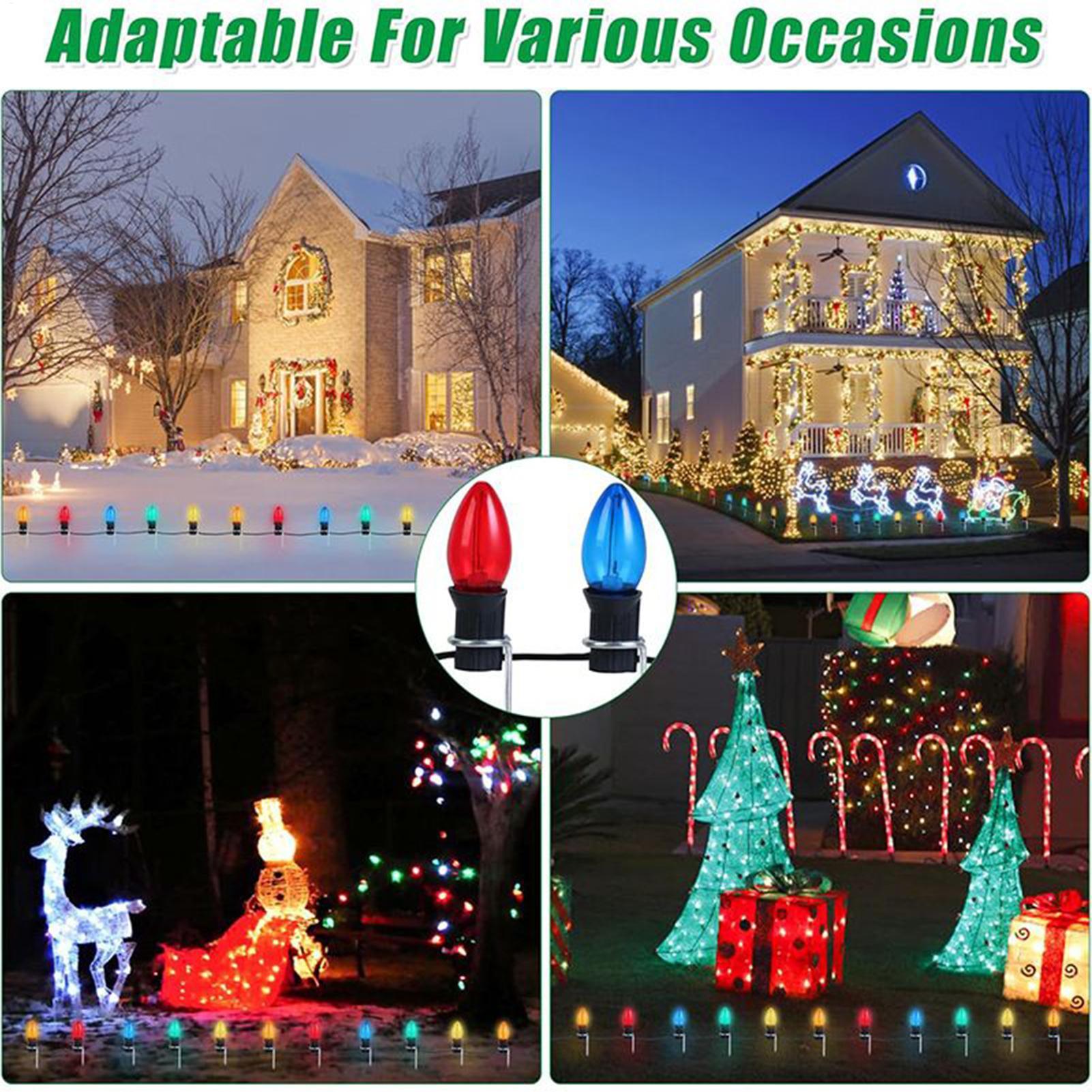 クリスマスライトステークス 12インチ 芝生用 屋外装飾 ク - Outdoor Lighting Ground のレビューと価格