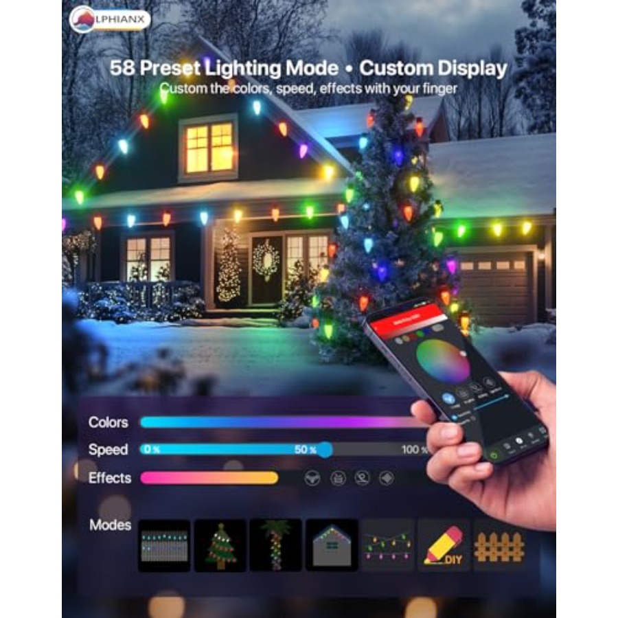 屋外用クリスマスライト、PVCコーティング銅線、マルチカラー - Outdoor Lighting Event のレビューと価格