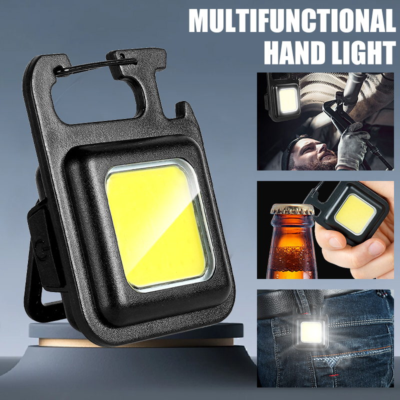 超高輝度で便利な携帯用ミニCOBキーホルダー懐中電灯、充電式 - Outdoor Lighting Electric のレビューと価格