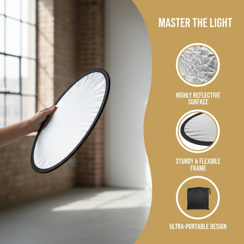 5 in 1 ラウンド型写真用リフレクター 折りたたみ式ライ - Outdoor Lighting For Photography のレビューと価格