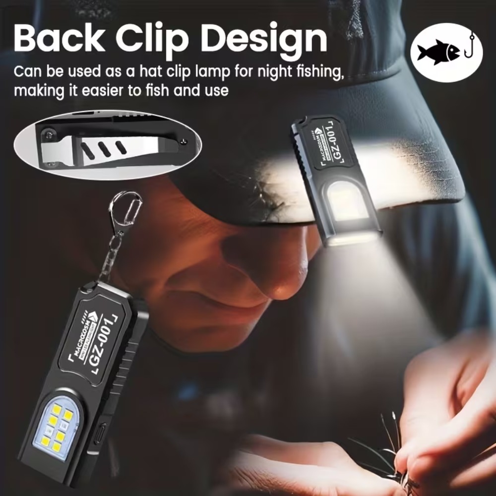 ミニ COB LED キーホルダー懐中電灯 USB 充電式ト - Outdoor Lighting House のレビューと価格